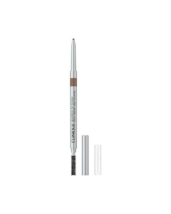Lápis de Sobrancelhas Quickliner ™ For Brows, Lápis de sobrancelha ultrafino que cria sobrancelhas definidas e com aparência natural. Testado por oftalmologistas. Seguro para olhos sensíveis e usuários de lentes de contato. Testado contra alergias. 100% livre de fragrância.