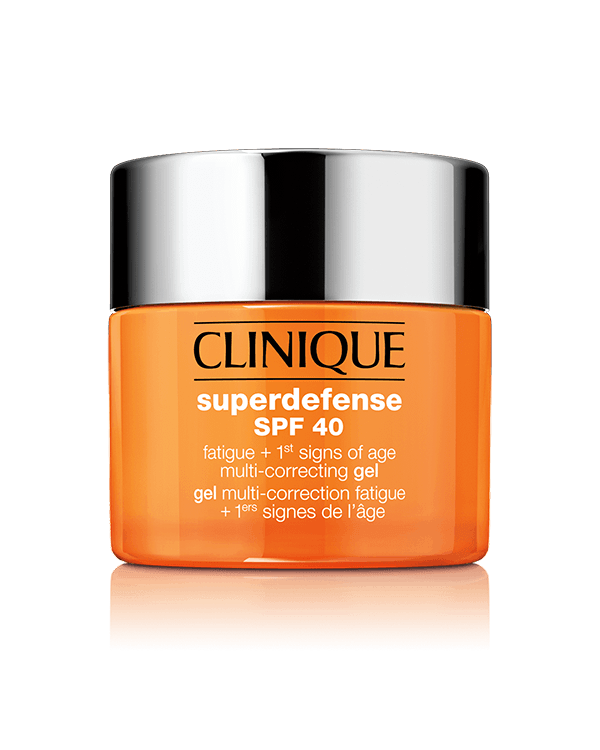 Hidratante em Gel Antissinais Superdefense FPS 40, Um gel refrescante e sedoso com FPS que combate a fadiga e os primeiros sinais de envelhecimento.